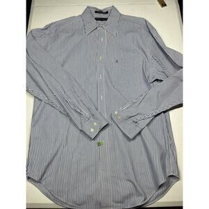 Tommy Hilfiger 100% Cotton Thick button Down Dress Shirt Size M
